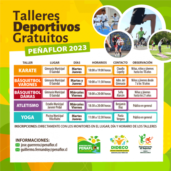 Talleres Deportivos De Verano En Pe Aflor Municipalidad De Pe Aflor